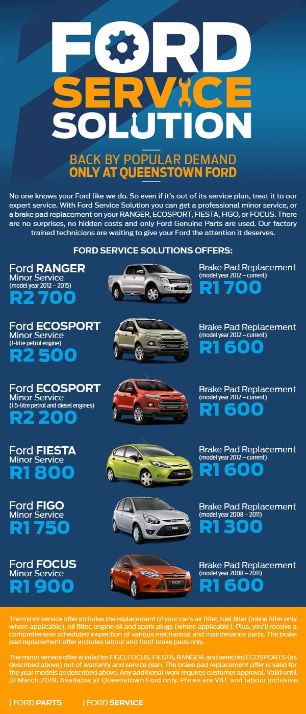 Take advantage of our Ford Service Solutions